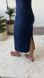 Vestido de ganga midi - Image 5