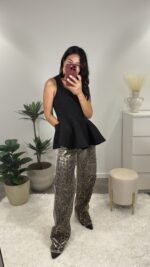 Top peplum preto - Image 2