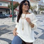 Camisola malha branca