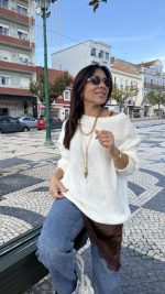 Camisola malha branca