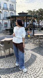 Camisola malha branca - Image 3