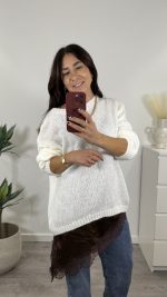 Camisola malha branca - Image 5