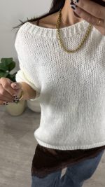 Camisola malha branca - Image 6