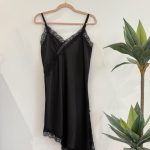 Vestido/Túnica preto alças finas