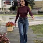 Camisola cashmere bordeaux - Lumina