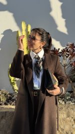 Sobretudo 100% lã castanho - Image 9