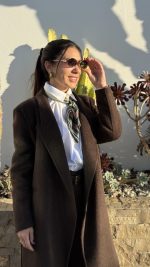 Sobretudo 100% lã castanho - Image 3