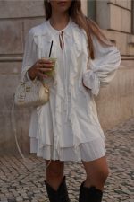 Vestido brancos com folhos - Image 2