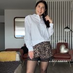 Calções padrão leopardo - Lumina