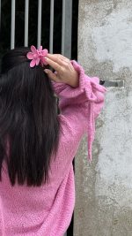 Camisola rosa laço punho - Image 2
