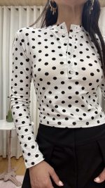 Camisola bolinhas branca - Mochy