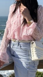 Blusa renda rosa - Image 10