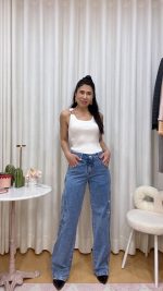 Jeans azuis tachas - Image 5