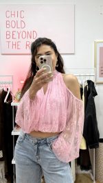 Top/Blusa rosa renda - LUMINA - Image 7