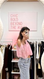 Top/Blusa rosa renda - LUMINA - Image 6