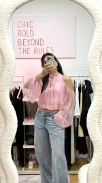 Top/Blusa rosa renda - LUMINA - Image 5