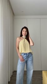 Top amarelo bolinhas castanhas - Image 3