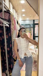Blusa renda branca - Mochy - Image 2