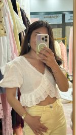 Blusa bordado inglês branca - Mochy - Image 2
