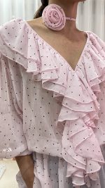 Blusa rosa pintinhas pretas - Image 3