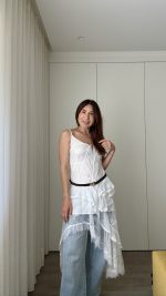 Vestido/Túnica de renda branco - Lumina