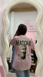 T-shirt rosa matcha