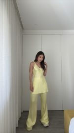 Conjunto acetinado amarelo - Lumina - Image 4