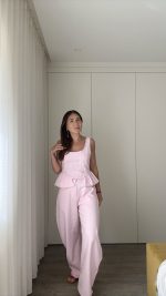 Conjunto ganga rosa pastel - Image 2