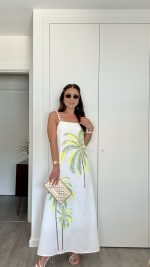 Vestido branco palmeiras - Image 10
