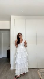 Vestido branco bordado inglês - Image 3