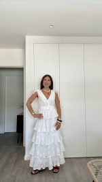 Vestido branco bordado inglês - Image 8