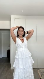 Vestido branco bordado inglês - Image 6
