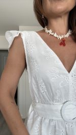Vestido branco bordado inglês - Image 5