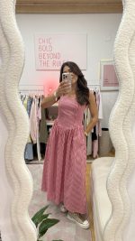 Vestido padrão vichy - Image 9