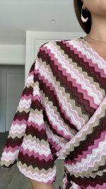Conjunto calça e top/casaco tons rosa - Image 2