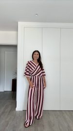 Conjunto calça e top/casaco tons rosa - Image 3