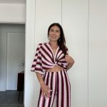 Conjunto calça e top/casaco tons rosa