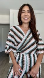 Conjunto calça e top/casaco tons verde - Image 3