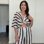 Conjunto calça e top/casaco tons verde
