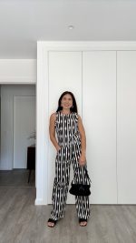 Conjunto calça e colete preto/branco - Image 3