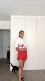 Jeans/Calções vermelhos | Lumina - Image 4