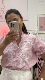 Blusa vichy rosa - Image 3