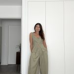 Conjunto linho verde seco