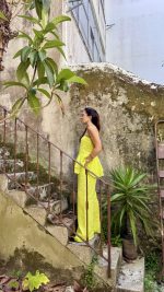 Conjunto 100% linho verde