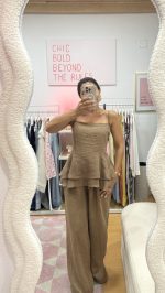 Conjunto 100% linho taupe - Image 3