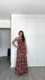 Vestido tons terra