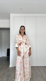 Camisa 100% linho flores - Image 3