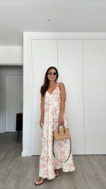Vestido 100% linho flores - Image 3