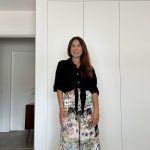 Pantalonas 100% linho com padrão