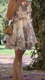Vestido curto folhos - Image 8